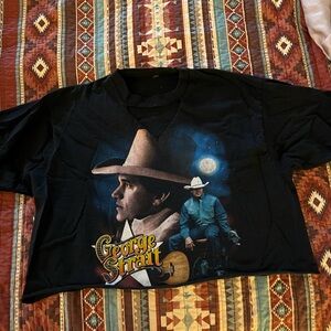 George Strait cropped tee
